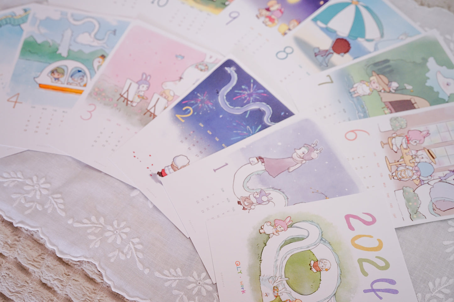【QLYwork】Desk Calendar 2024(instock)