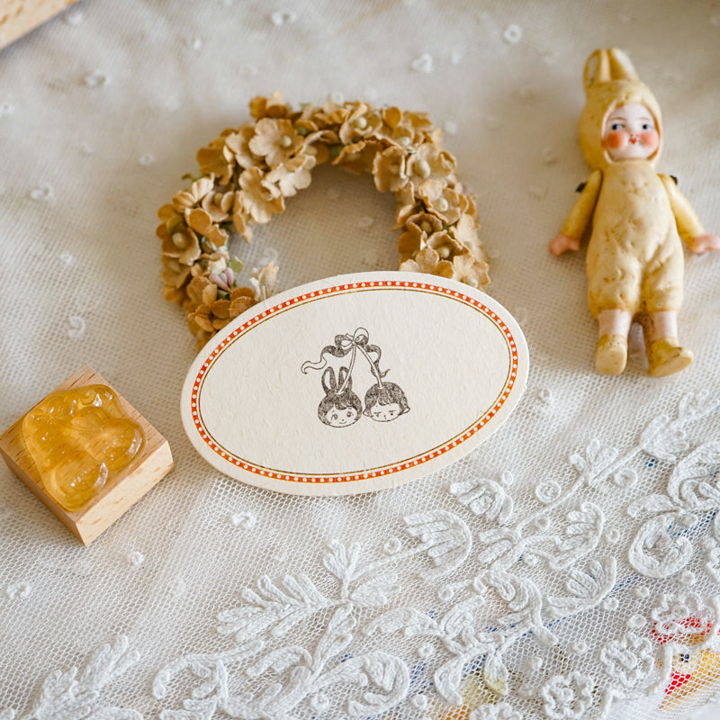 【QLYwork】Wooden stamps of the QLY' Little Lamb &Rabbit(instock)