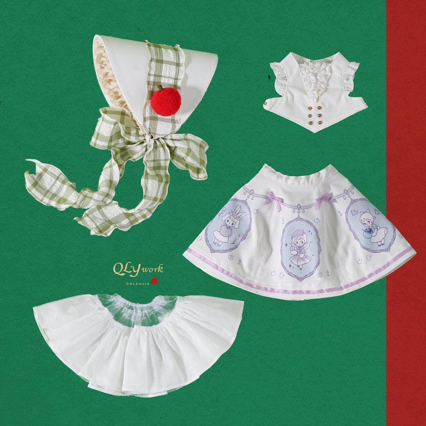 【QLYwork】Cute little clothes for Mimie&Minie【Story of Apple】(instock)