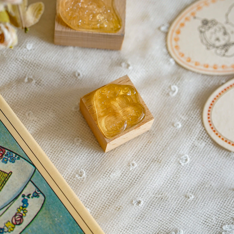 【QLYwork】Wooden stamps of the QLY' Little Lamb &Rabbit(instock)