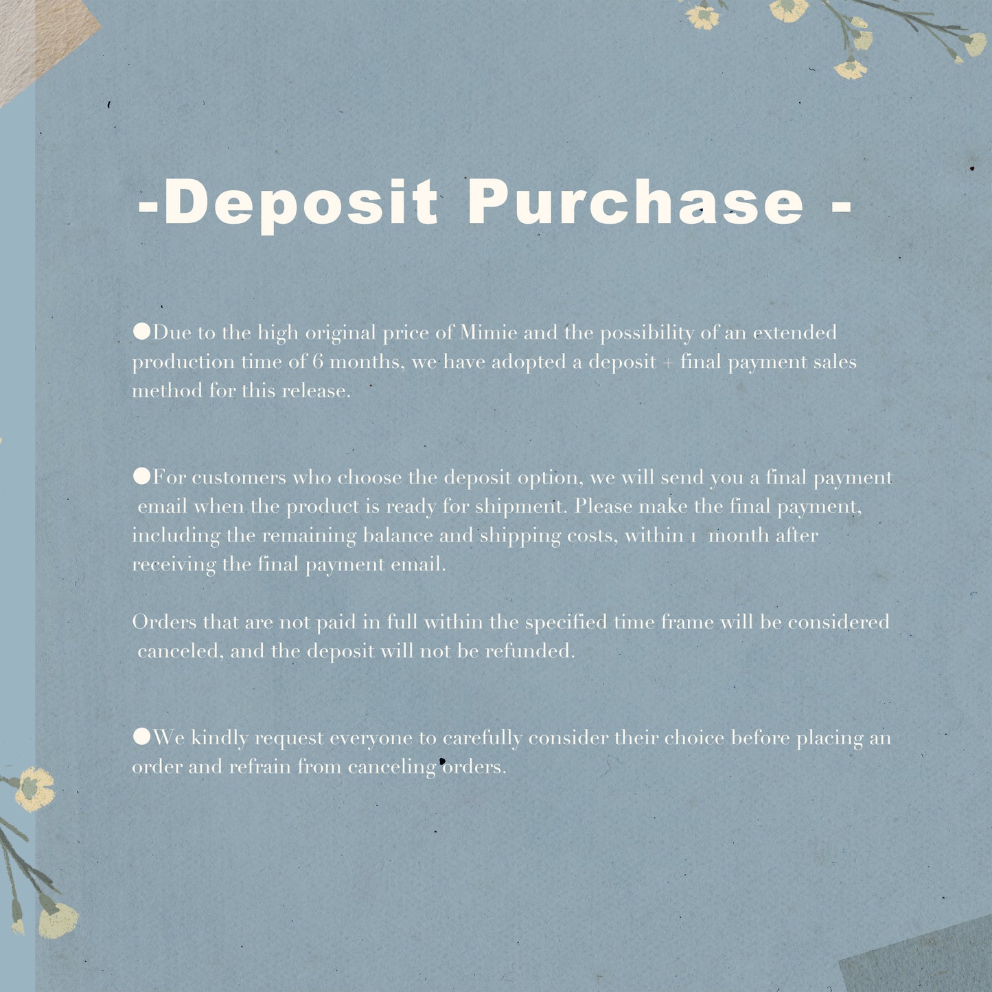 【QLY.island】~Mimie~【Deposit】(sold out)
