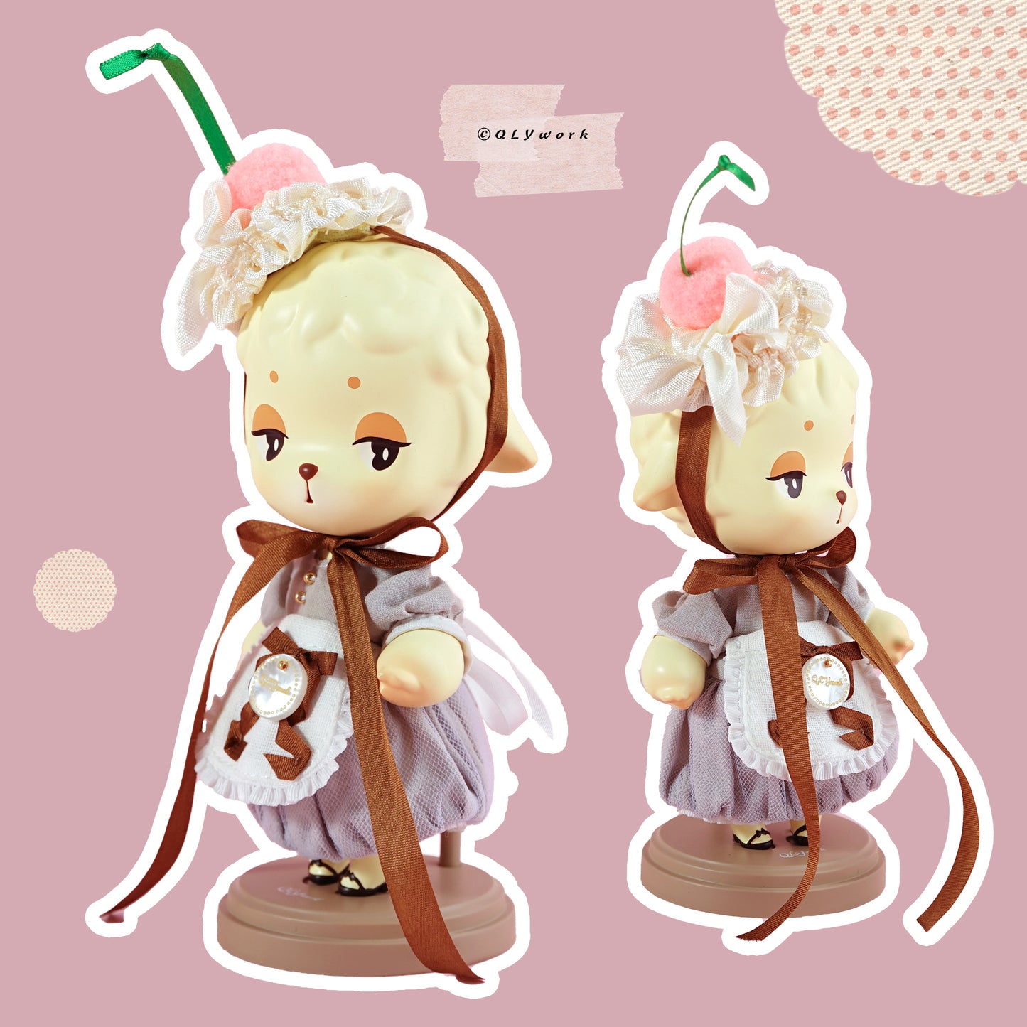 【QLYwork】Cute little clothes for Lamb-【Cherry Pudding】(instock)