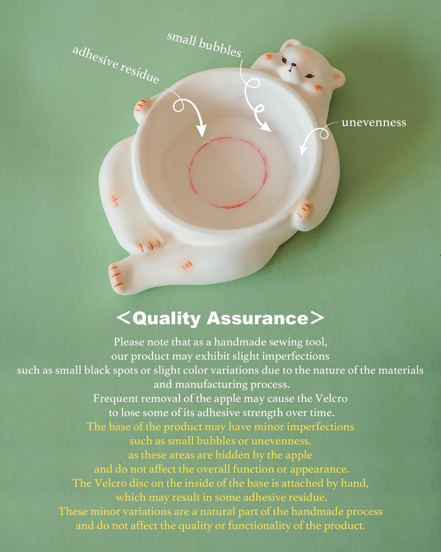 【QLYwork】Apple Bear Pincushion(instock)