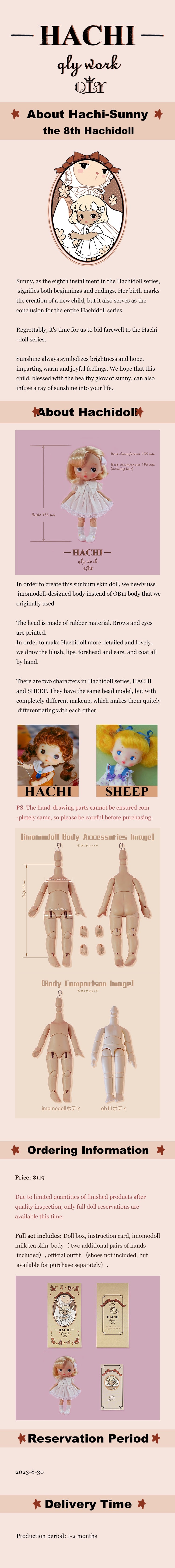 【QLYwork】the 8th Hachidoll-Sunny(sold out)