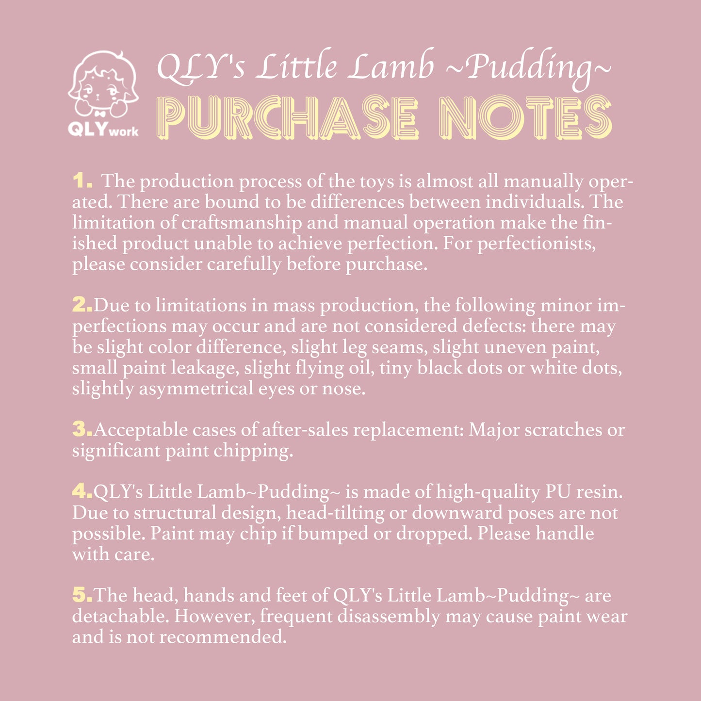 【QLYwork】QLY's Little Lamb 8th~Puding~(instock)