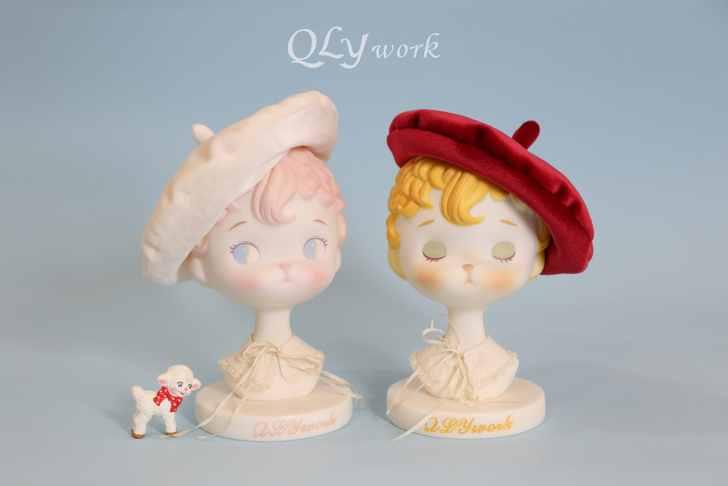【QLYwork】レトロラムハットスタンドピンクヘア【在庫あり】