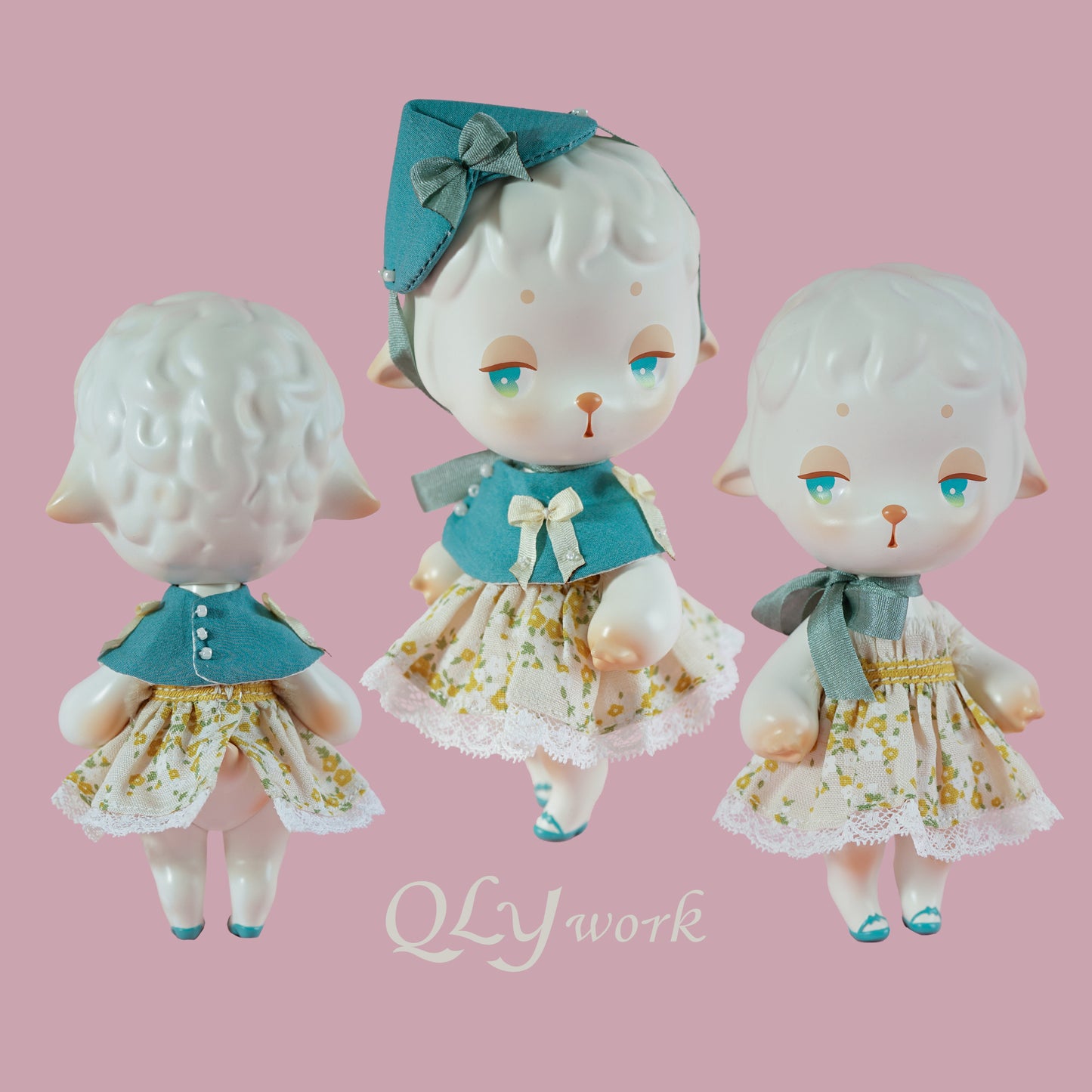 【QLYwork】ラム用のかわいい服-【ブルーセット】(在庫あり)
