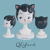 【QLYwork】Retro Cat Head Stand - Life-sized（instock）