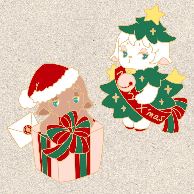 【QLYwork】Lamb Badge-【Merry Christmas 2021 set】(instock)
