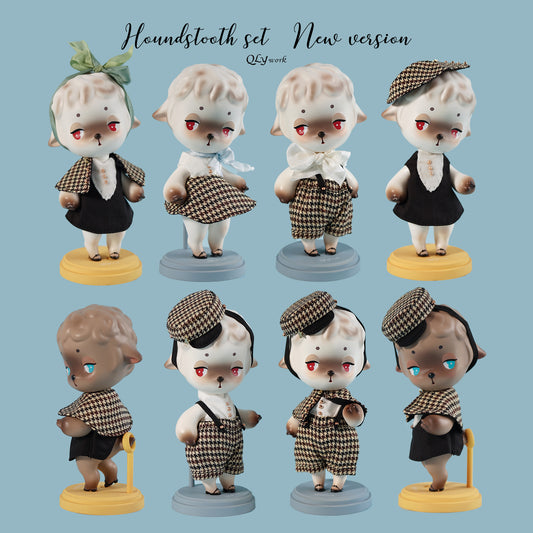 【QLYwork】Cute little clothes for Lamb-【Houndstooth set】(instock)