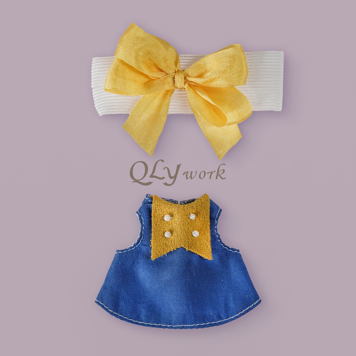 【QLYwork】ラム用のかわいい服-【ブルーセット】(在庫あり)