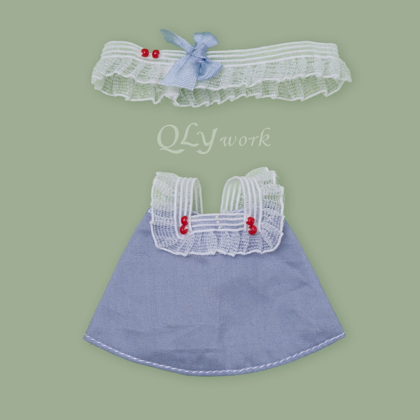 【QLYwork】ラム用のかわいい服-【ブルーセット】(在庫あり)
