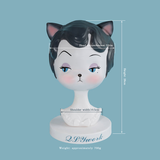 【QLYwork】Retro Cat Head Stand - Life-sized(sold out)