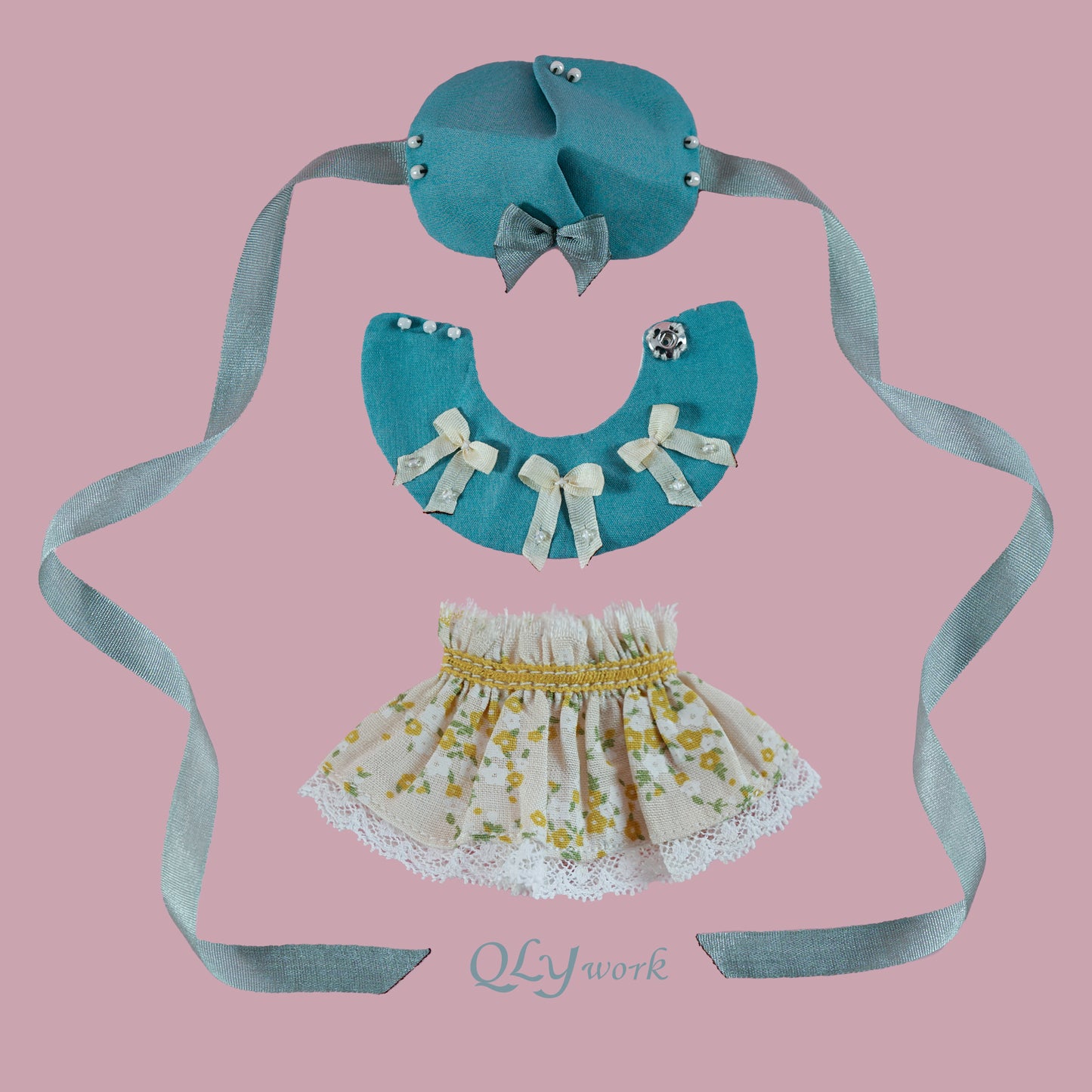 【QLYwork】ラム用のかわいい服-【ブルーセット】(在庫あり)