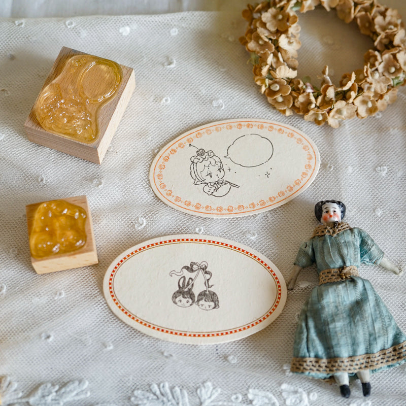 【QLYwork】Wooden stamps of the QLY' Little Lamb &Rabbit（instock）