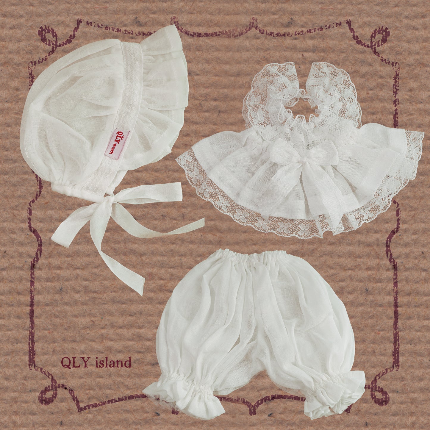 QLYwork】Bebe's Closet ~White Dream Dress Set(instock) QLYwork】Bebe's Closet ~White Dream Dress Set(instock)
