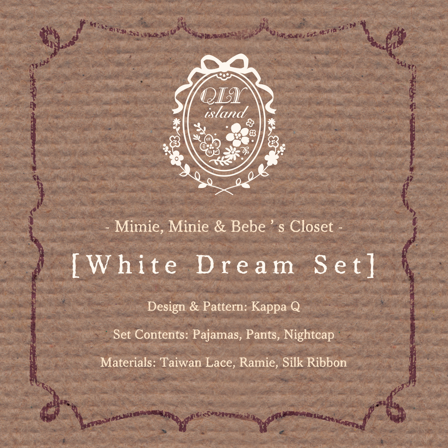 【QLYwork】Bebe's Closet ~White Dream Dress Set（instock）