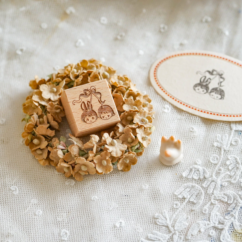 【QLYwork】Wooden stamps of the QLY' Little Lamb &Rabbit（instock）