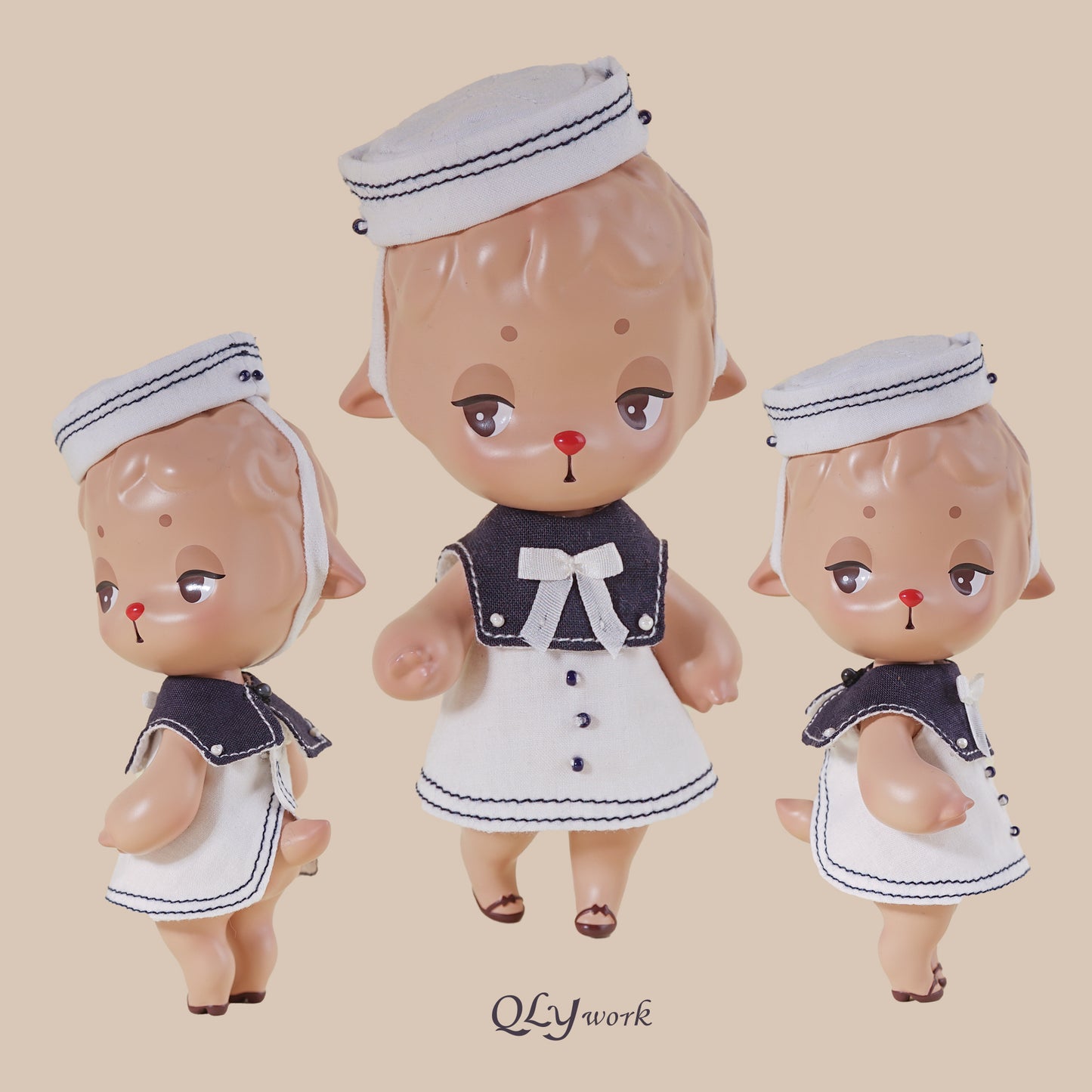 【QLYwork】Cute little clothes for Lamb&Rabbit-【Sailor】（instock）