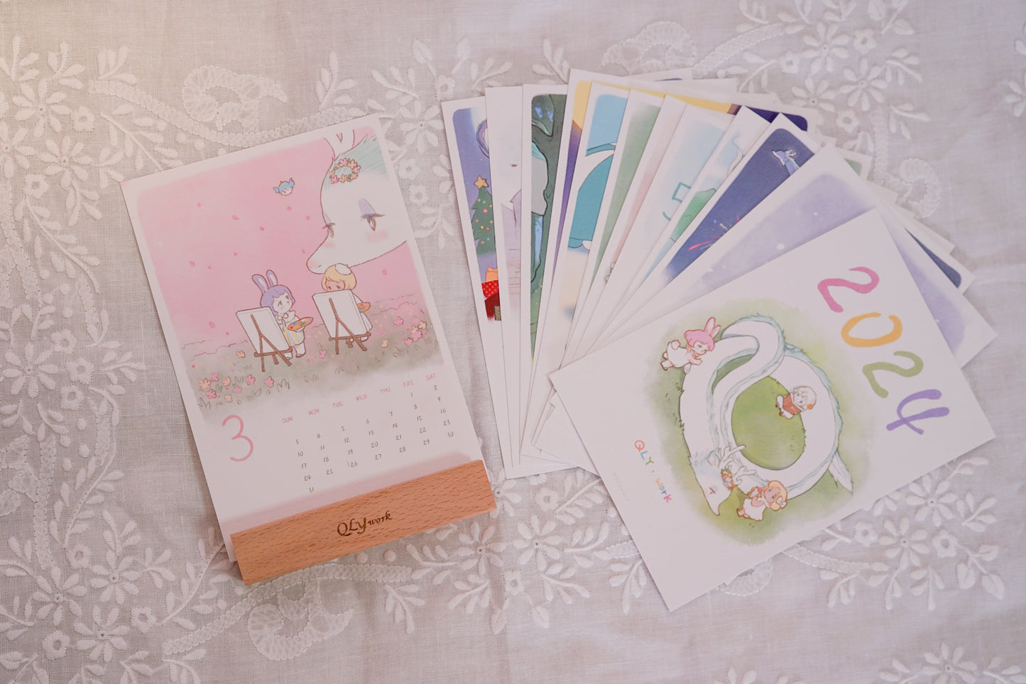 【QLYwork】Desk Calendar 2024（instock）