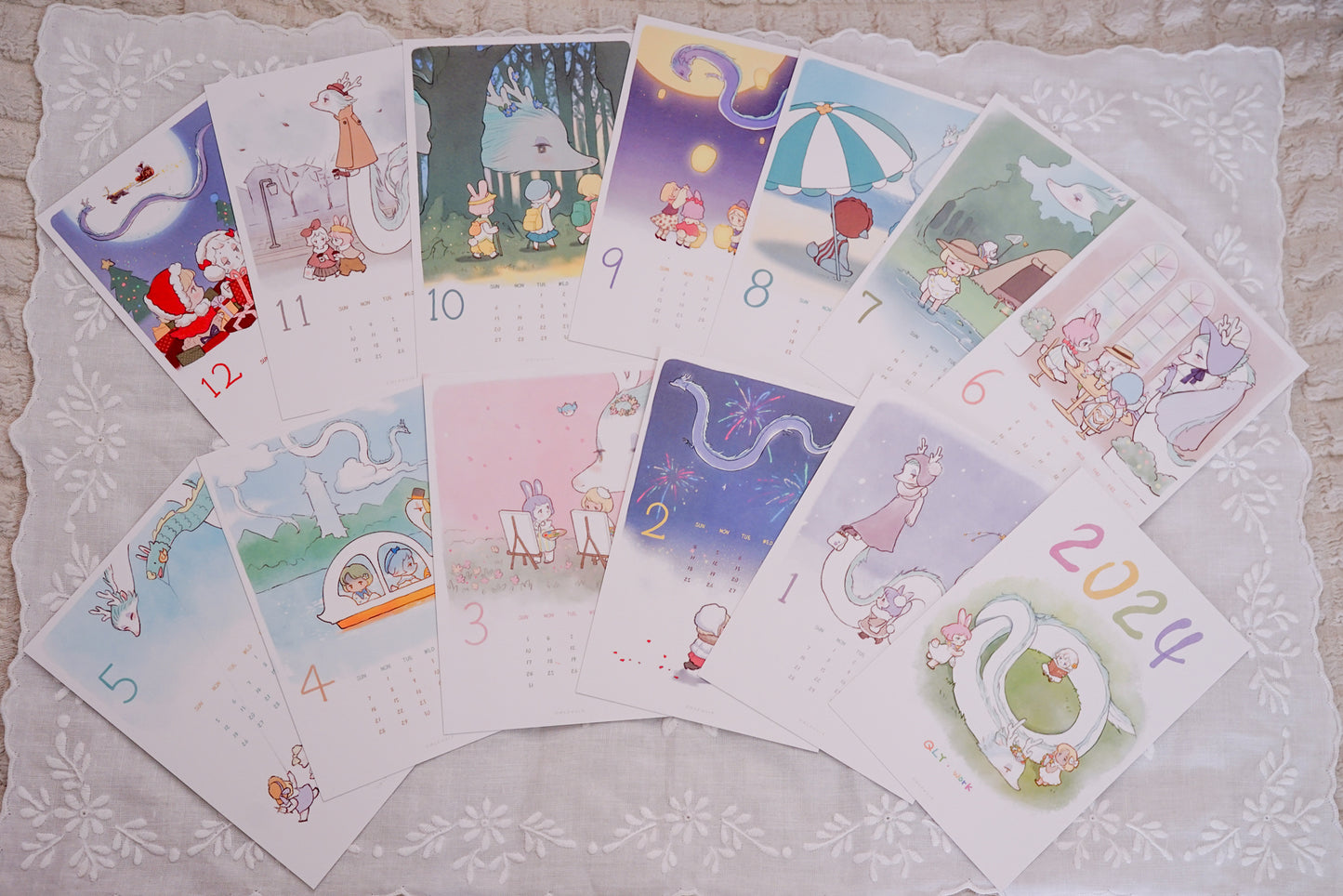 【QLYwork】Desk Calendar 2024（instock）