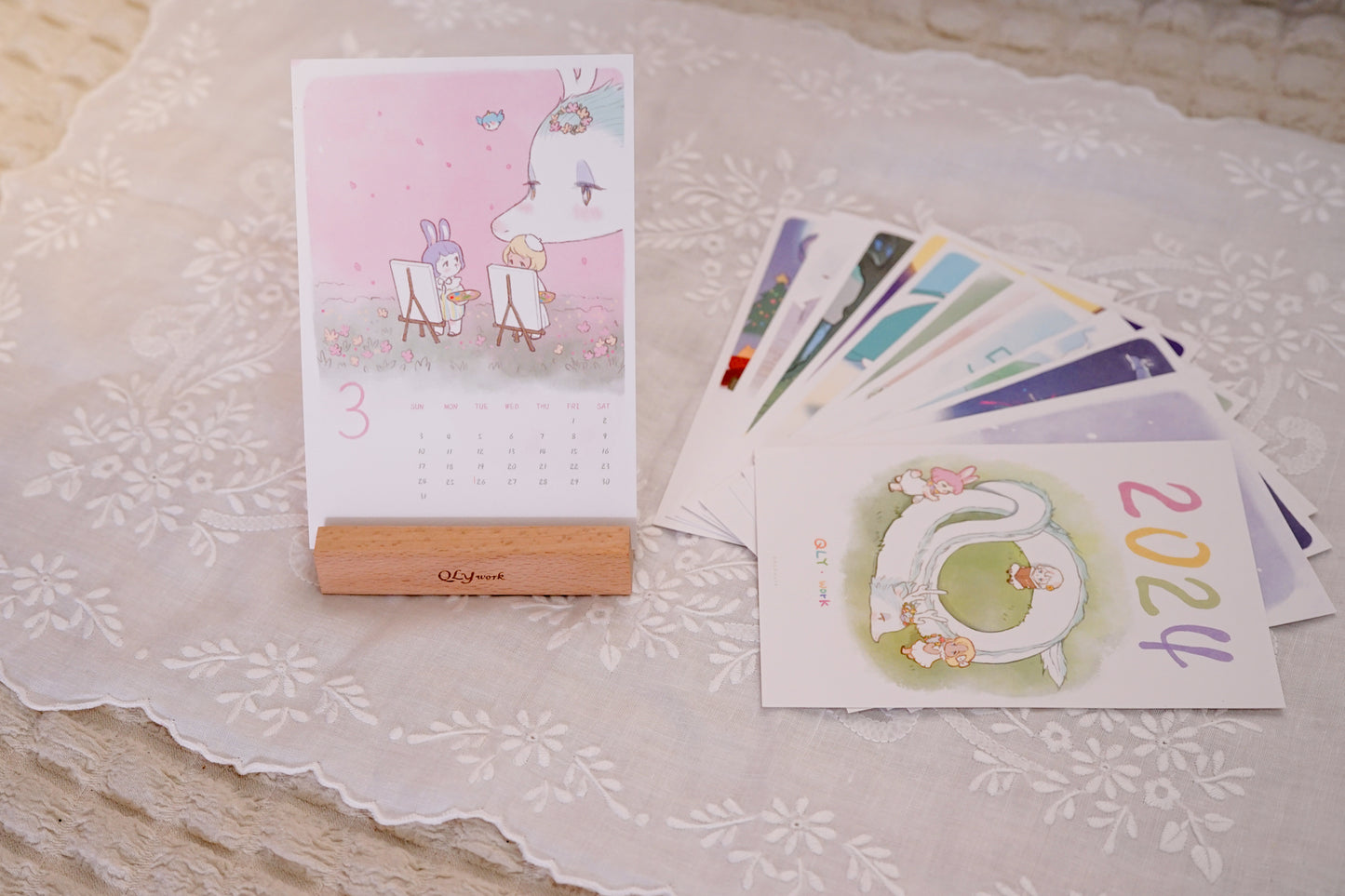 【QLYwork】Desk Calendar 2024（instock）