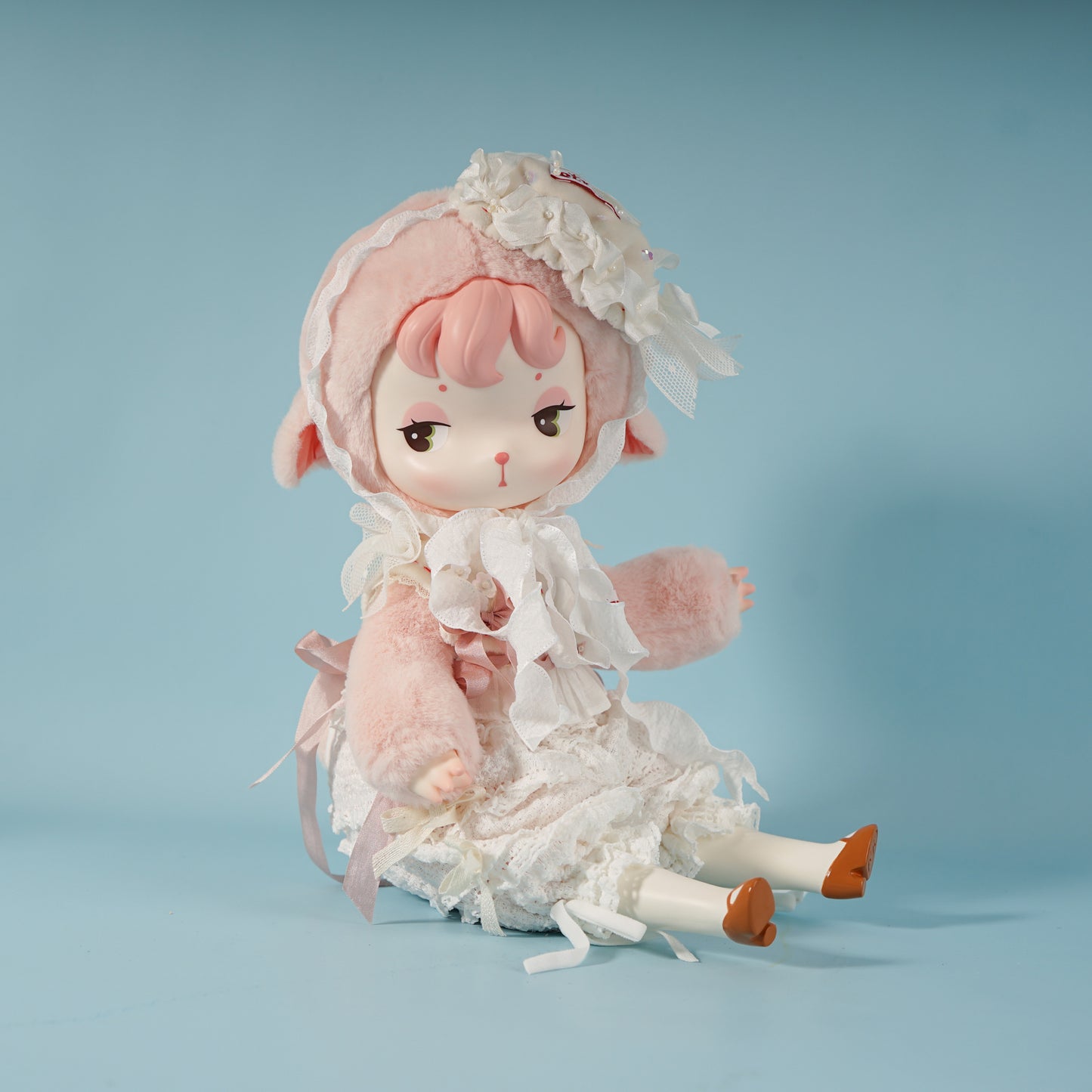 【QLYwork】Mimie&Minie's Closet ~White Peach Cake Dress Set（instock）