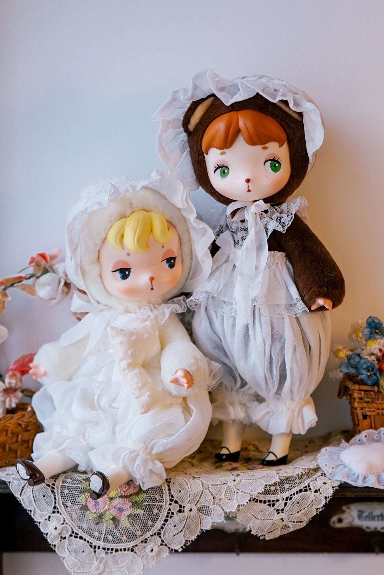 white closet dress QLYwork】Bebe's Closet ~White Dream Dress Set(instock)