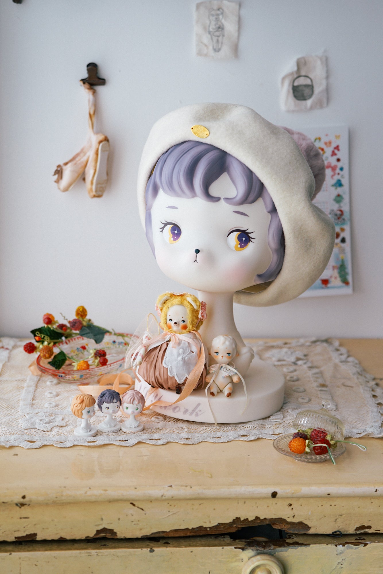 【QLYwork】Retro Bear Hat Stand (Life-size)（instock）