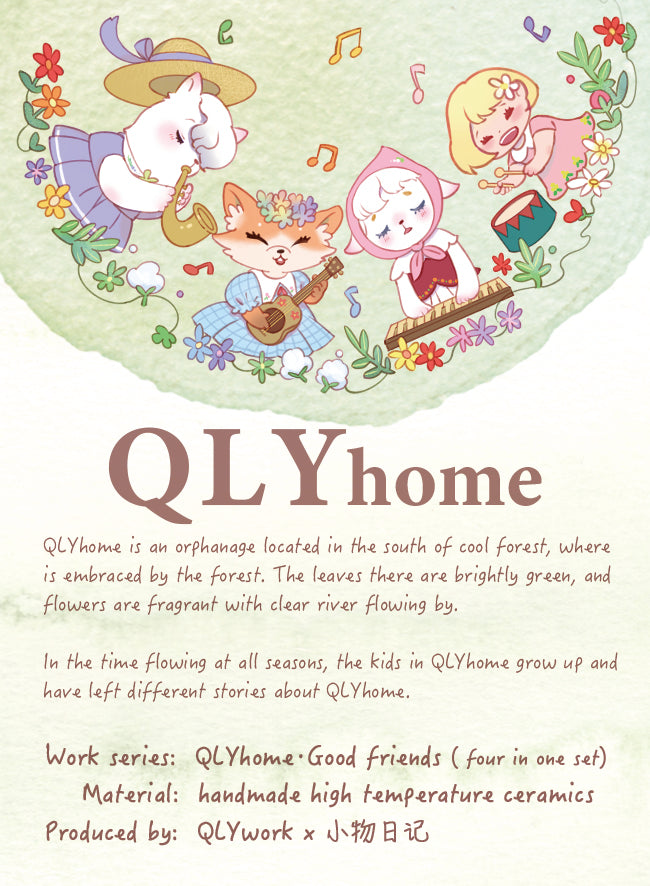 【QLYwork】QLYhome ceramics dolls【Good Friends】（instock）