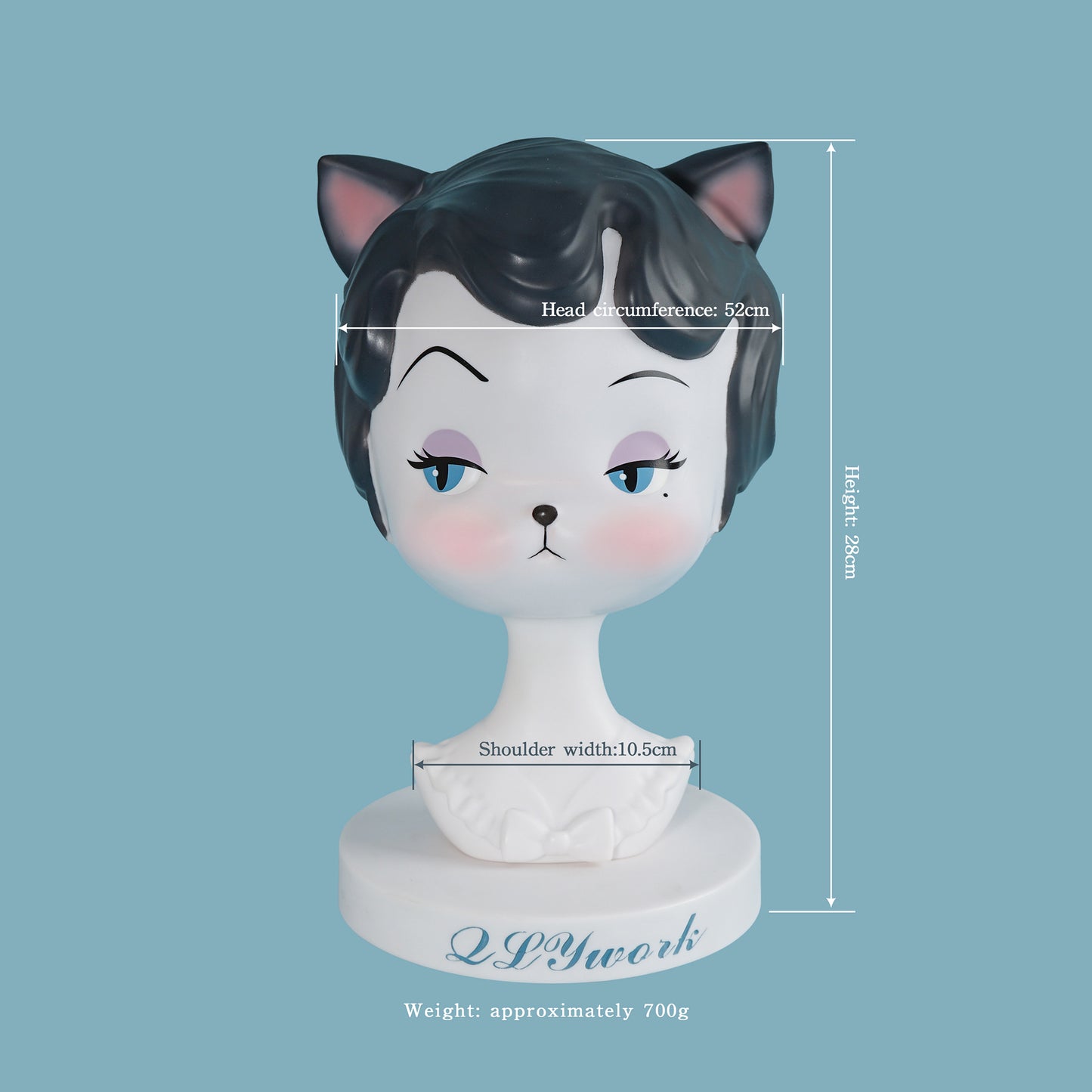 【QLYwork】Retro Cat Head Stand - Life-sized（sold out）