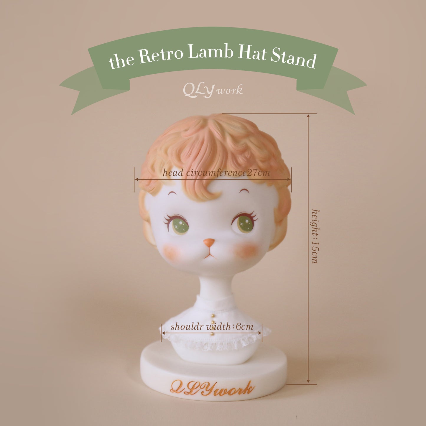 【QLYwork】The Retro Lamb Hat Stand-orange hair【sold out】